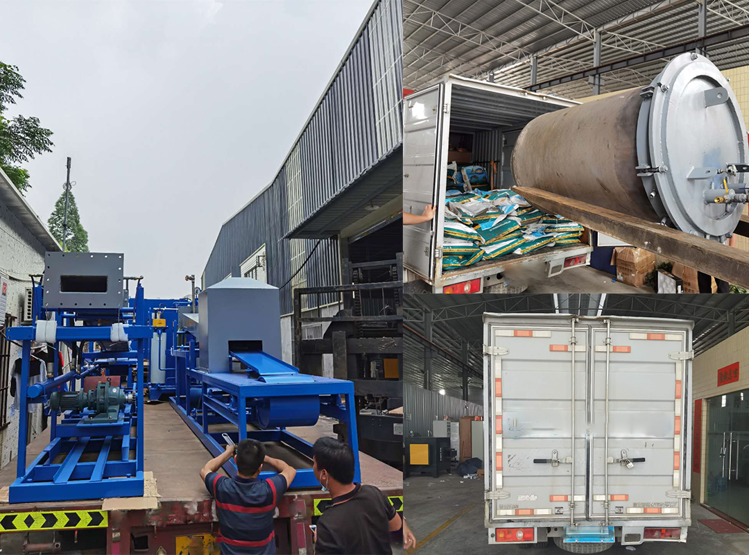 A busy day for shipping sintering and muffle pot