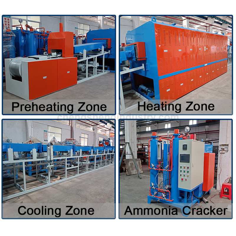 Heating tube continuous atmosphere protection brazing heat treatment manufacturer