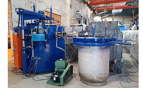 Well type vacuum bright annealing furnace for iron wire