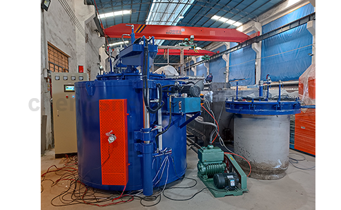 Well type vacuum bright annealing furnace for iron wire