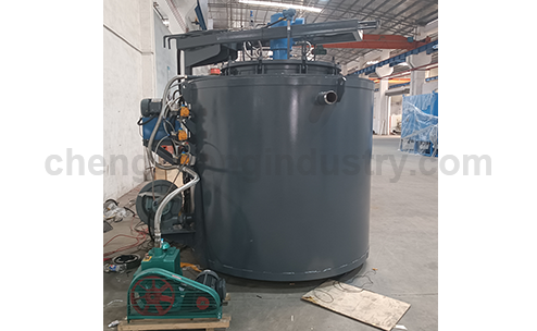 Industrial well type vacuum annealing furnace for copper wire