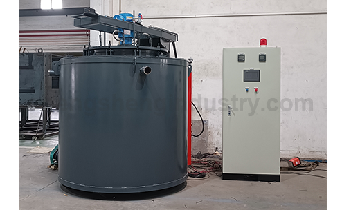 Industrial well type vacuum annealing furnace for copper wire