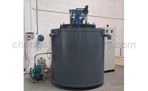 Industrial well type vacuum annealing furnace for copper wire