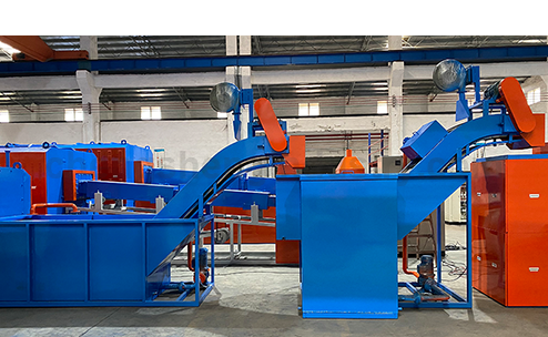 Mesh belt carburizing tempering furnace for bolts