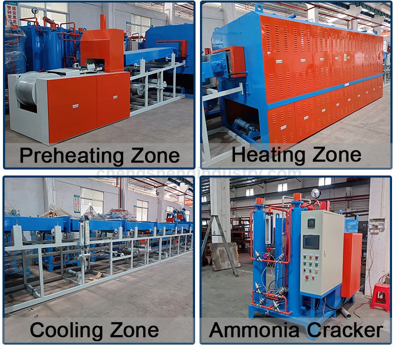 Heating tube continuous atmosphere protection brazing heat treatment manufacturer