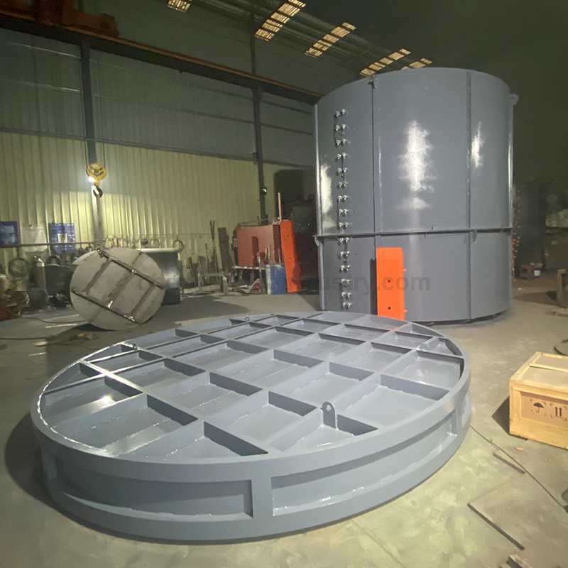 Pit type bright annealing heat treatment furnace for low carbon steel wire