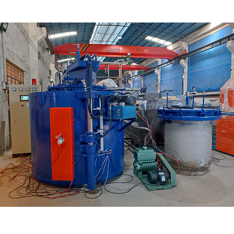 Well type vacuum bright annealing furnace for iron wire