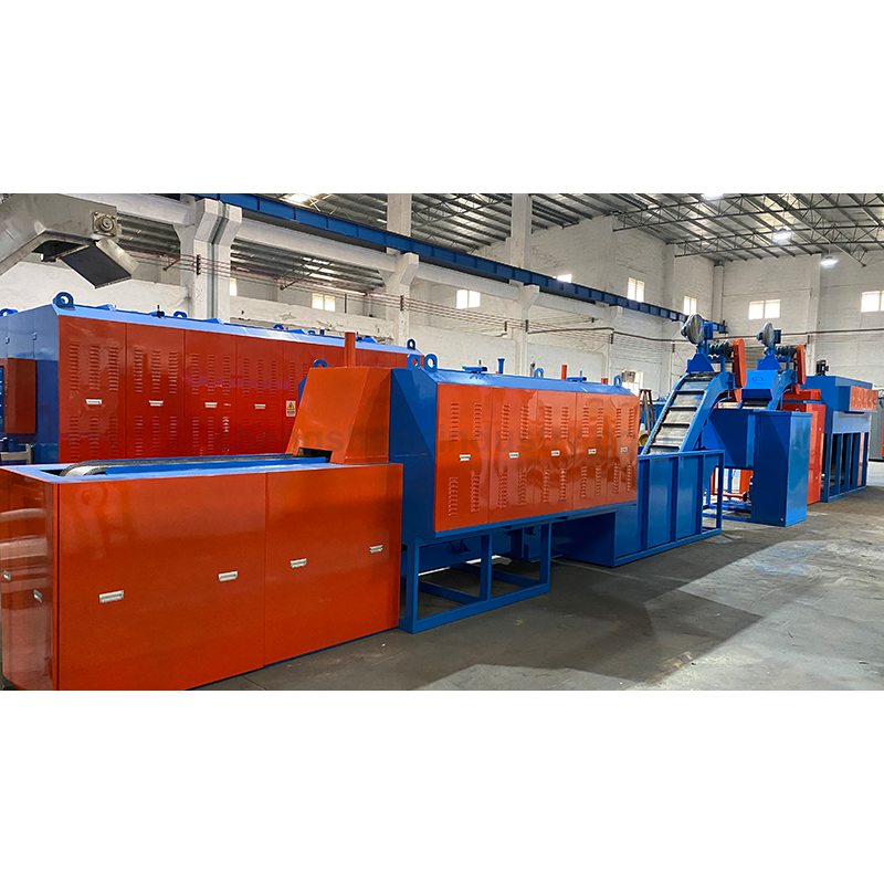 Mesh belt carburizing tempering furnace for bolts